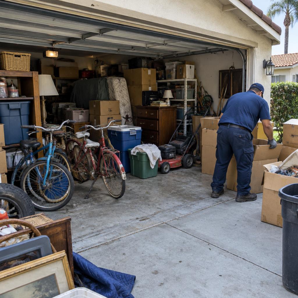 Garage Cleanout in Newhall, CA