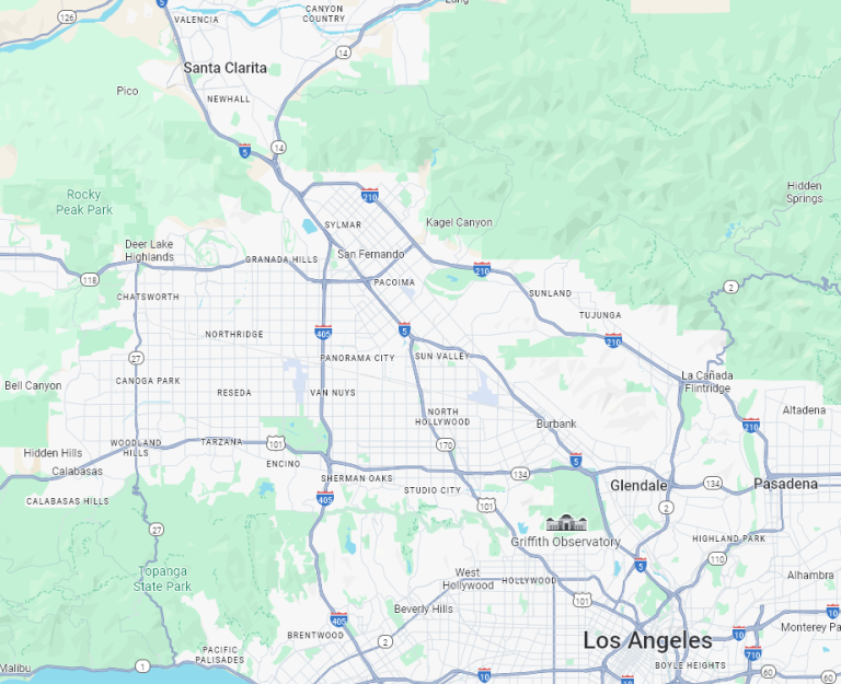 Ecowaste Junk Removal Los Angeles Service Area Map Ecowaste Junk Removal Los Angeles Service Area Map